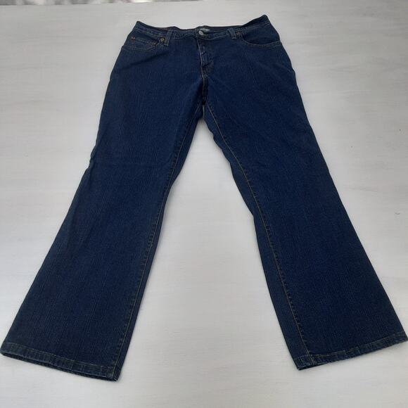 Vtg Y2K Levis 550 Jeans Womens 12S Short Blue Denim Relaxed Bootcut Retro - Picture 1 of 9